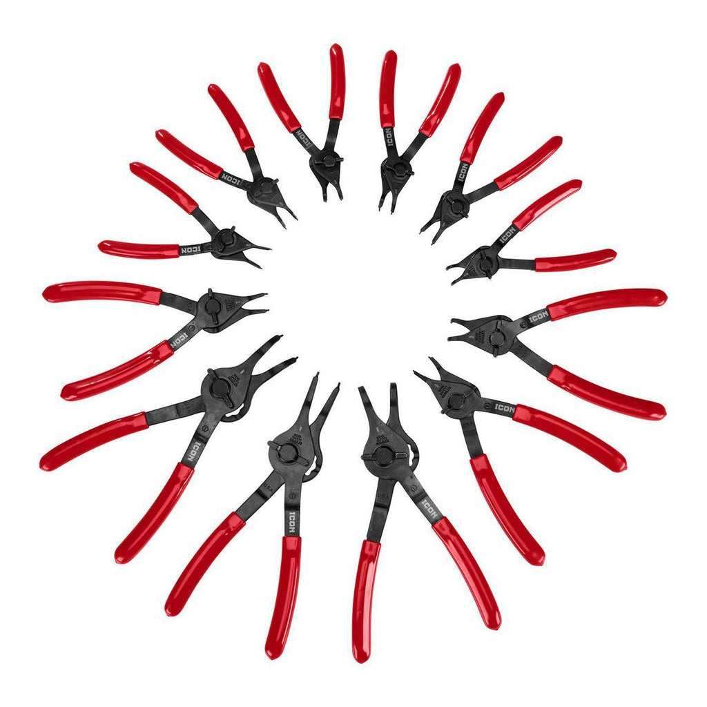 Quarter-Turn Convertible Retaining-Ring Pliers Set, 12-Piece O7353