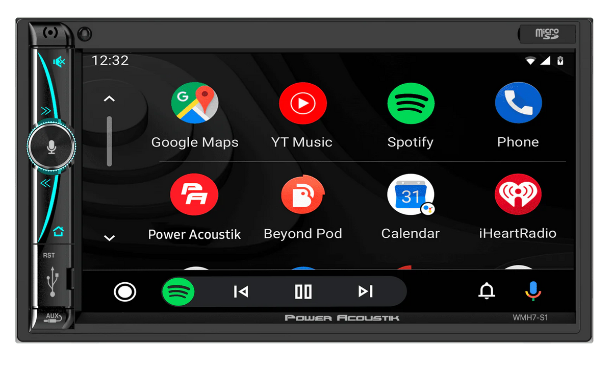 7 Mechless HD LCD Capacitive Touchscreen Bluetooth Car Stereo with 2 6.5 Speakers Y76349