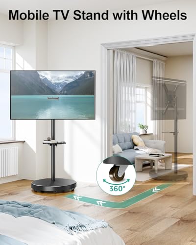Rolling TV Stand for 26-65 inch Screens up to 77 lbs Y2336