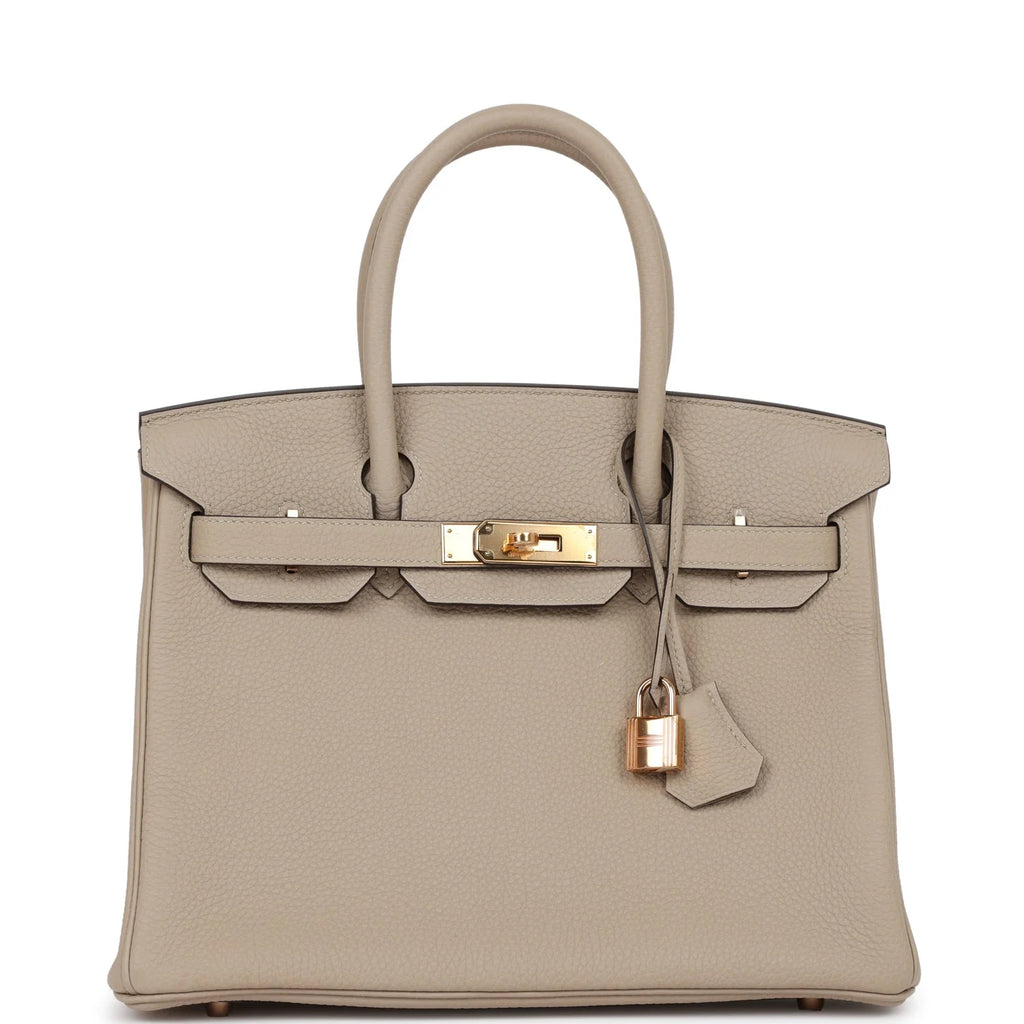Birkin 30 Gris Tourterelle Togo Rose Gold Hardware Z20504