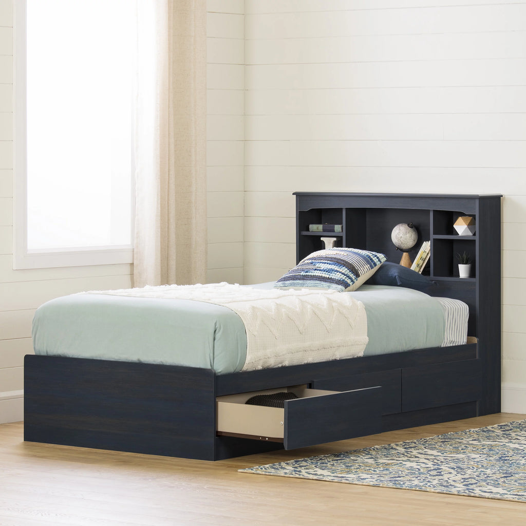 Twin Coastal Bed and Headboard Set X36398