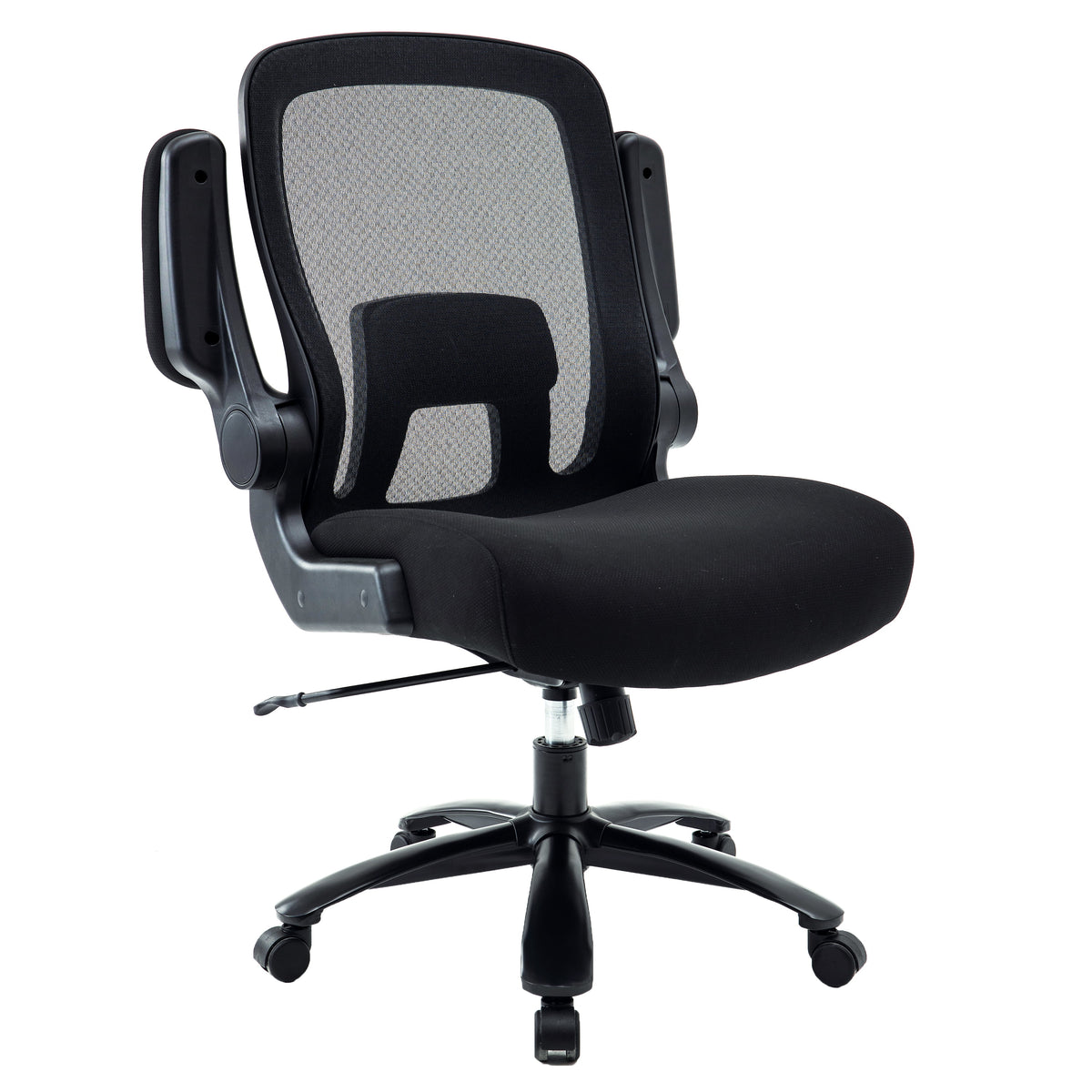 Black Mesh Office Chair with Adjustable Lumbar Support J904744