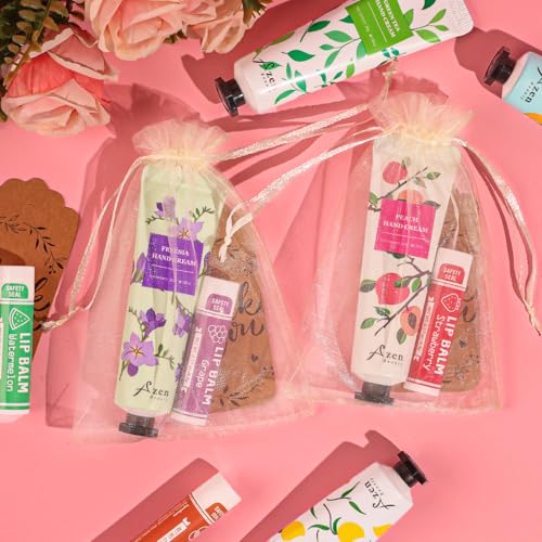 Hand Cream and Lip Balm Set with Organza Bag C56390