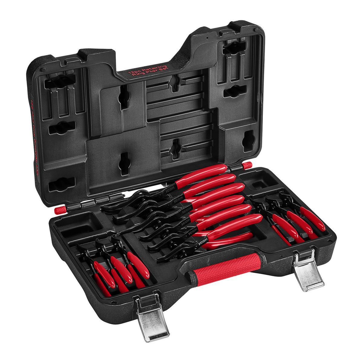 Quarter-Turn Convertible Retaining-Ring Pliers Set, 12-Piece O7353