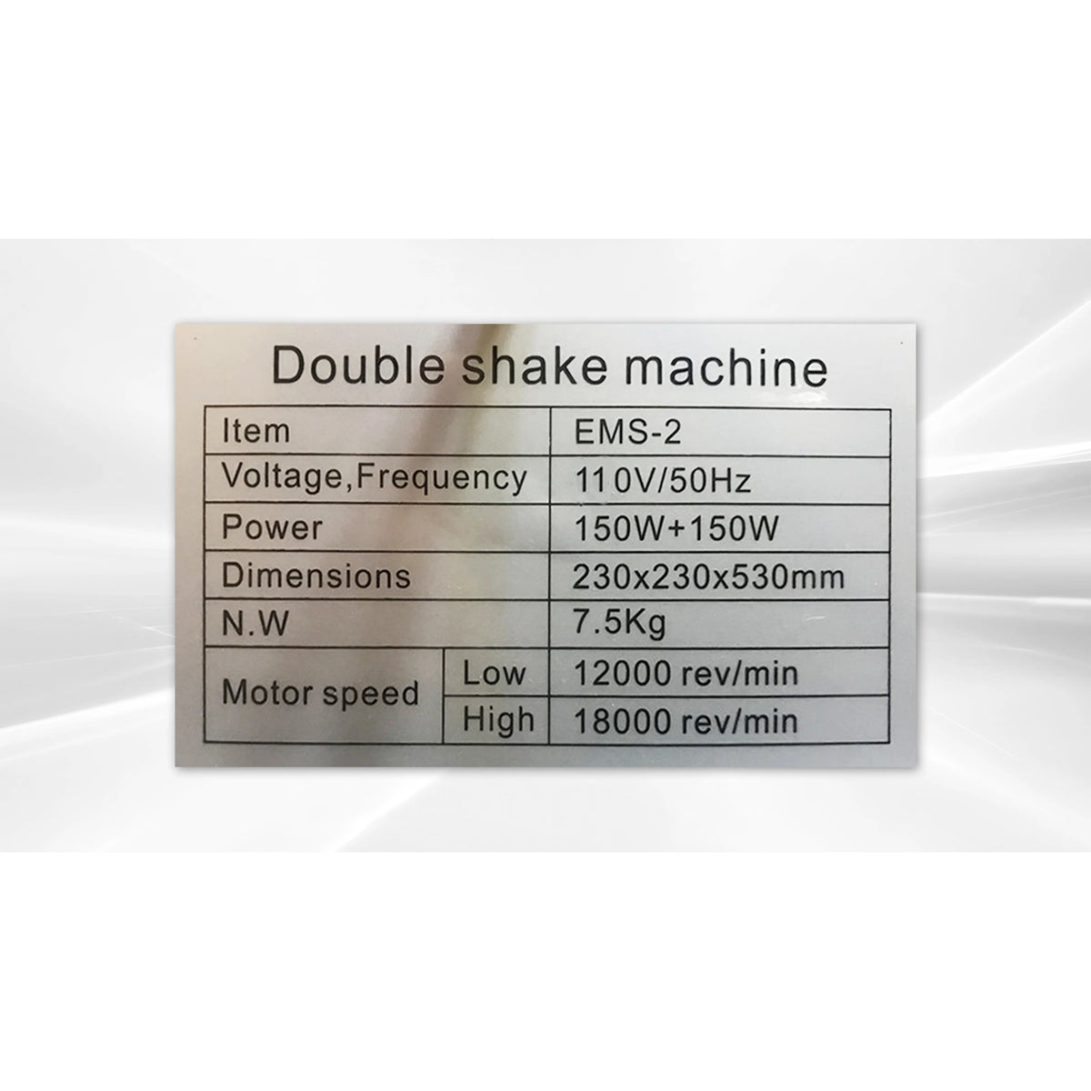 110V Stainless Steel Double Head Milk Shake Machine L4329