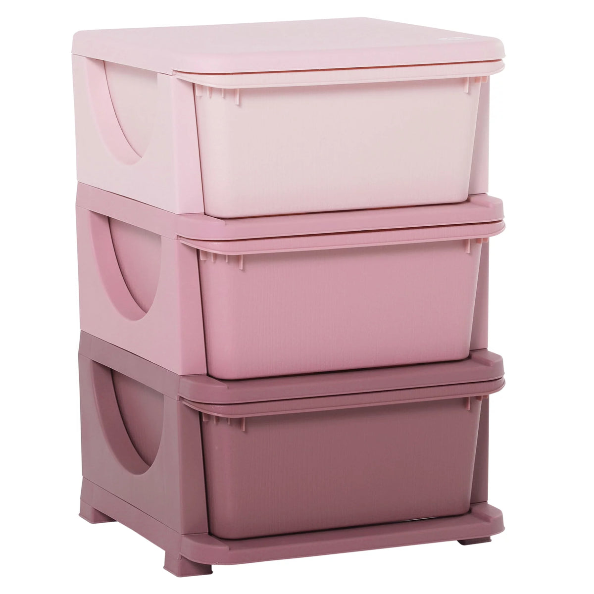 Blue 3 Tier Kids Storage Unit Dresser Tower L179