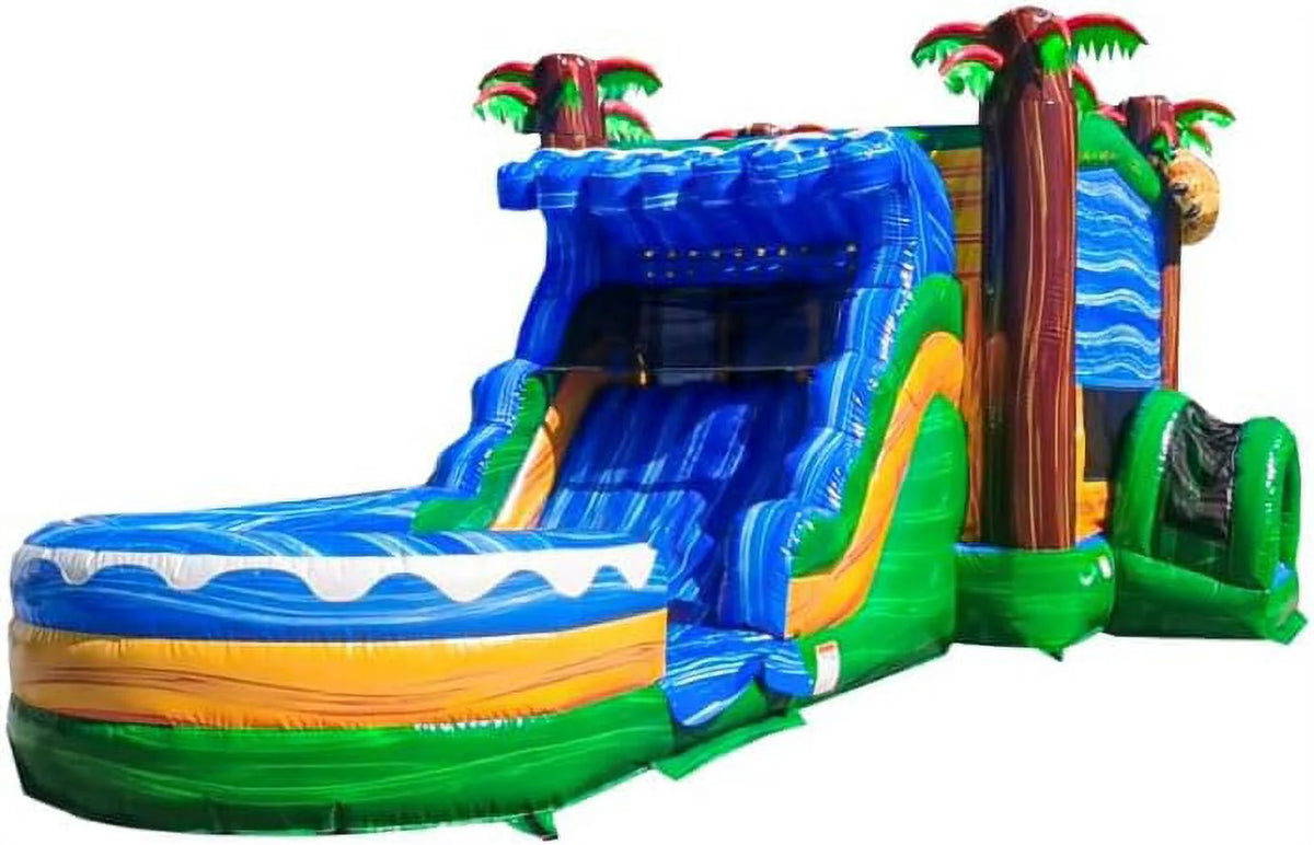 Commercial Grade Bounce House Water Slide with Blower P5106