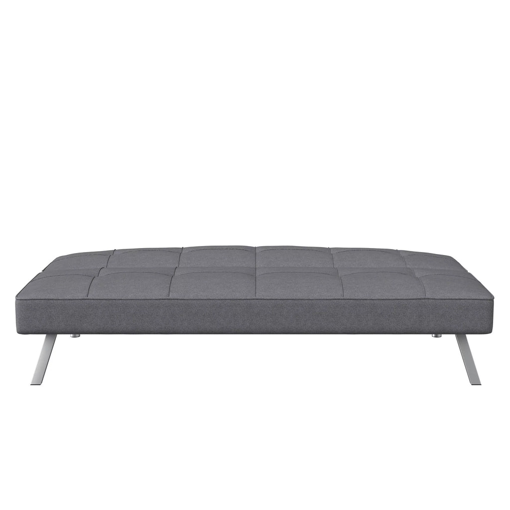 Charcoal Gray Fabric Futon E554601