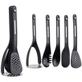 Black Magnetic Kitchen Utensil Set, Pack of 5 L1140