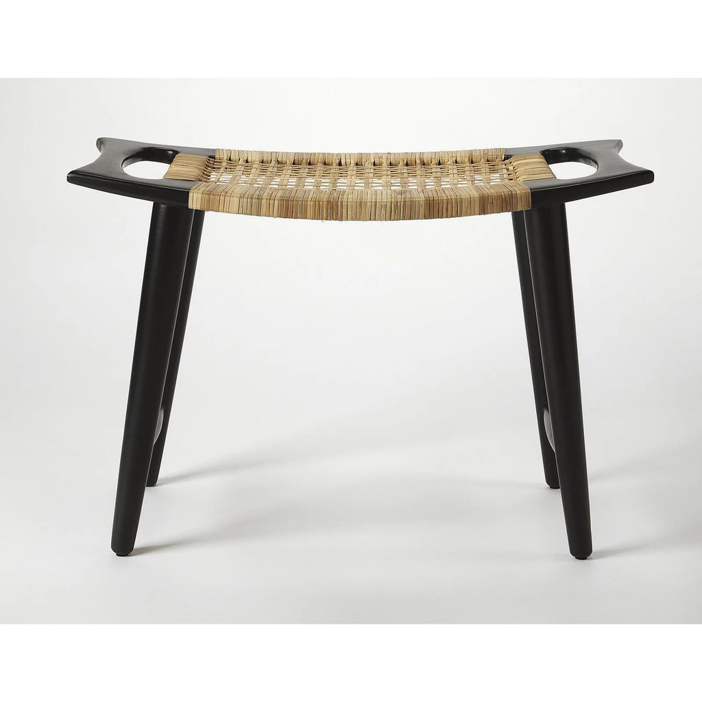 Black and Natural Foot Stool L53517