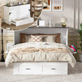 Queen Murphy Bed with Storage and Charging Station B6893