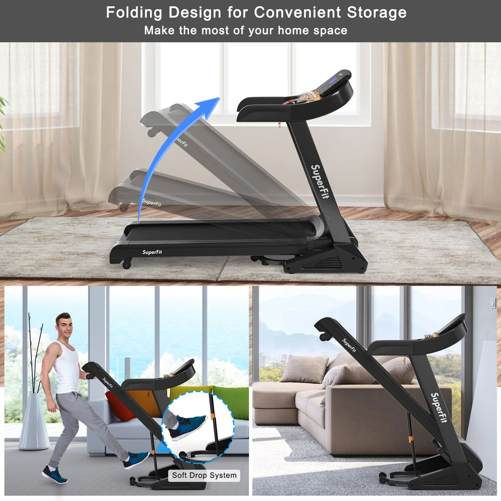 3.75HP Folding Treadmill with 15% Automatic Incline A698204
