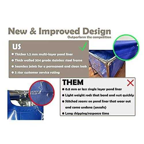 PVC Canvas Fish Pond with Steel Frame K69432