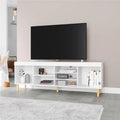 White Modern TV Stand A56275
