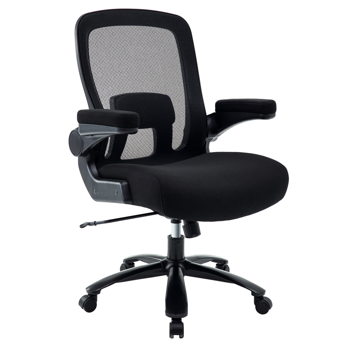 Black Mesh Office Chair with Adjustable Lumbar Support J904744