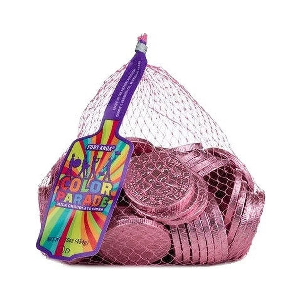 Milk Chocolate 1.5-inch Coins Pink Foil 1 LB H57620