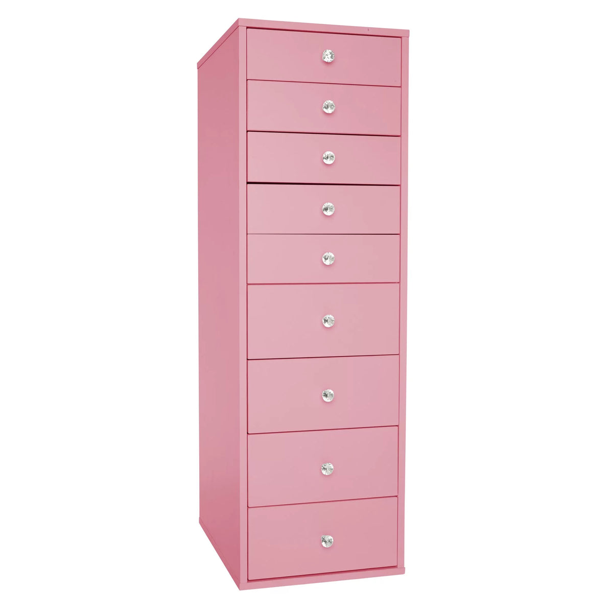 Light Pink 9 Drawer Makeup Vanity Storage C76499