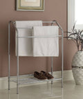 Chrome Finish Towel Bathroom Rack Stand Shelf R16844