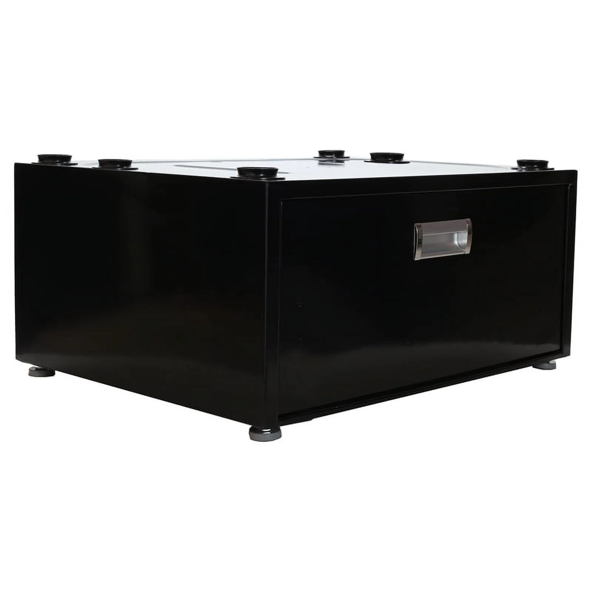 Black Laundry Pedestal with Drawer Y273