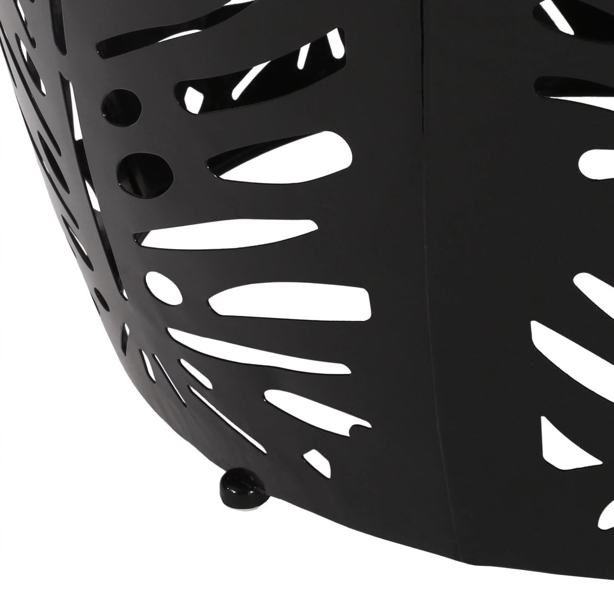 Black Metal Outdoor Side Tables, Set of 2 Z362826