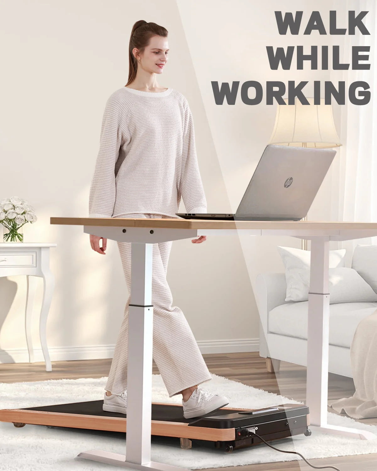 Under Desk Treadmill with Remote Control W447