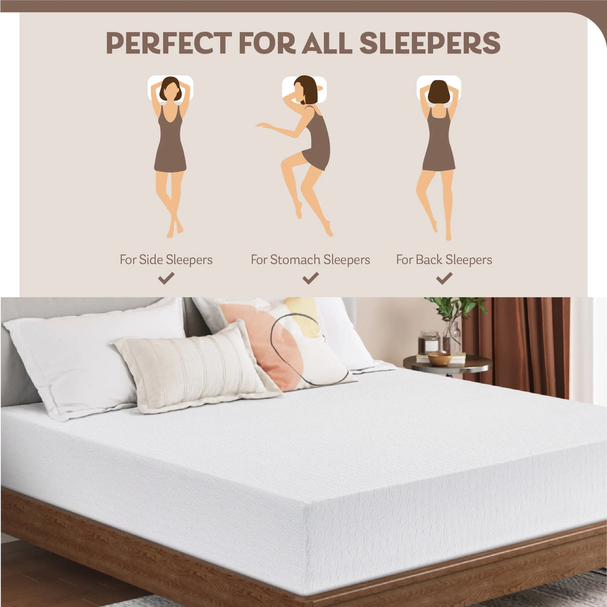 10 Gel Memory Foam Full Mattress B6463