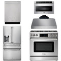36 Gas Range, Range Hood, Microwave, Refrigerator with Water and Ice Dispenser, Dishwasher B375