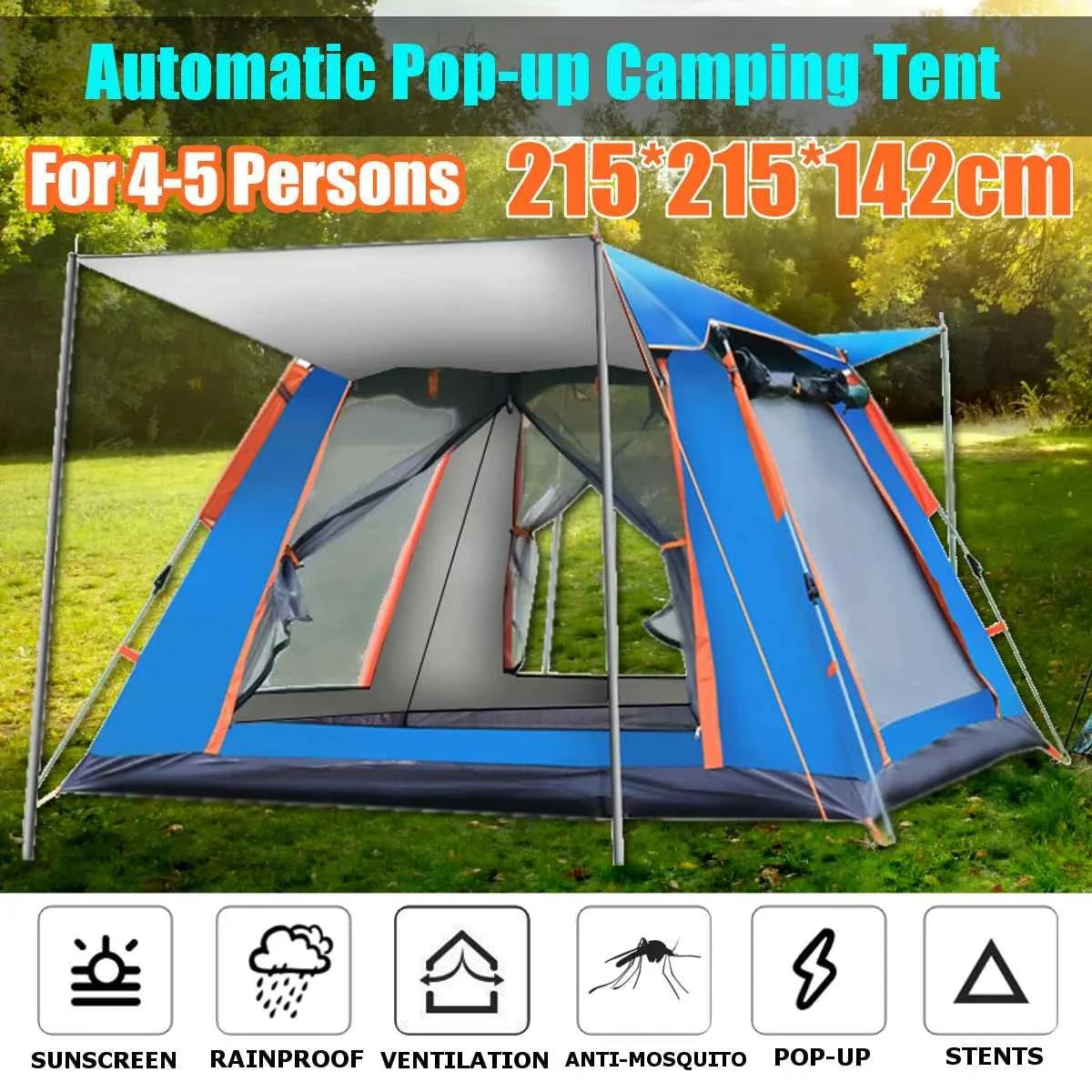 3-4 Person Pop Up Outdoor Camping Tent G18086