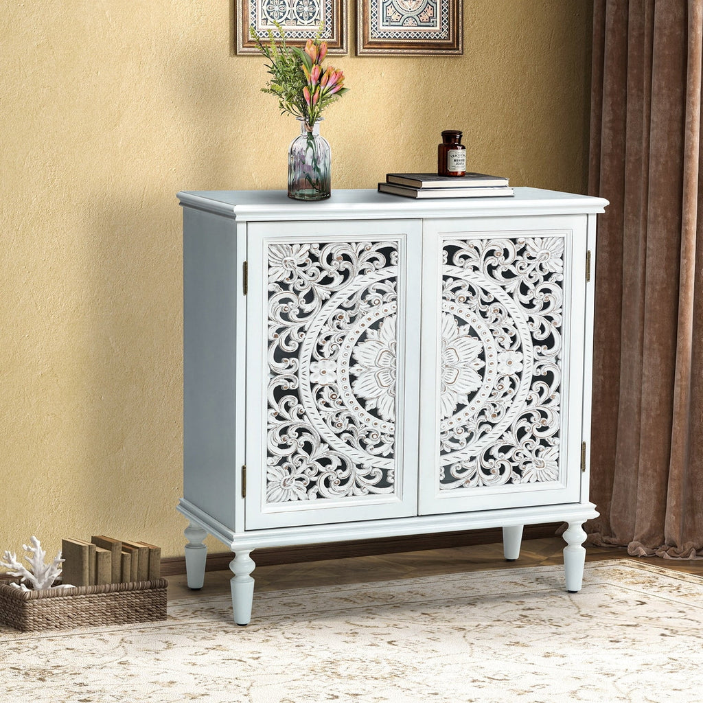 32" Tall 2-Door Accent Cabinet B10382