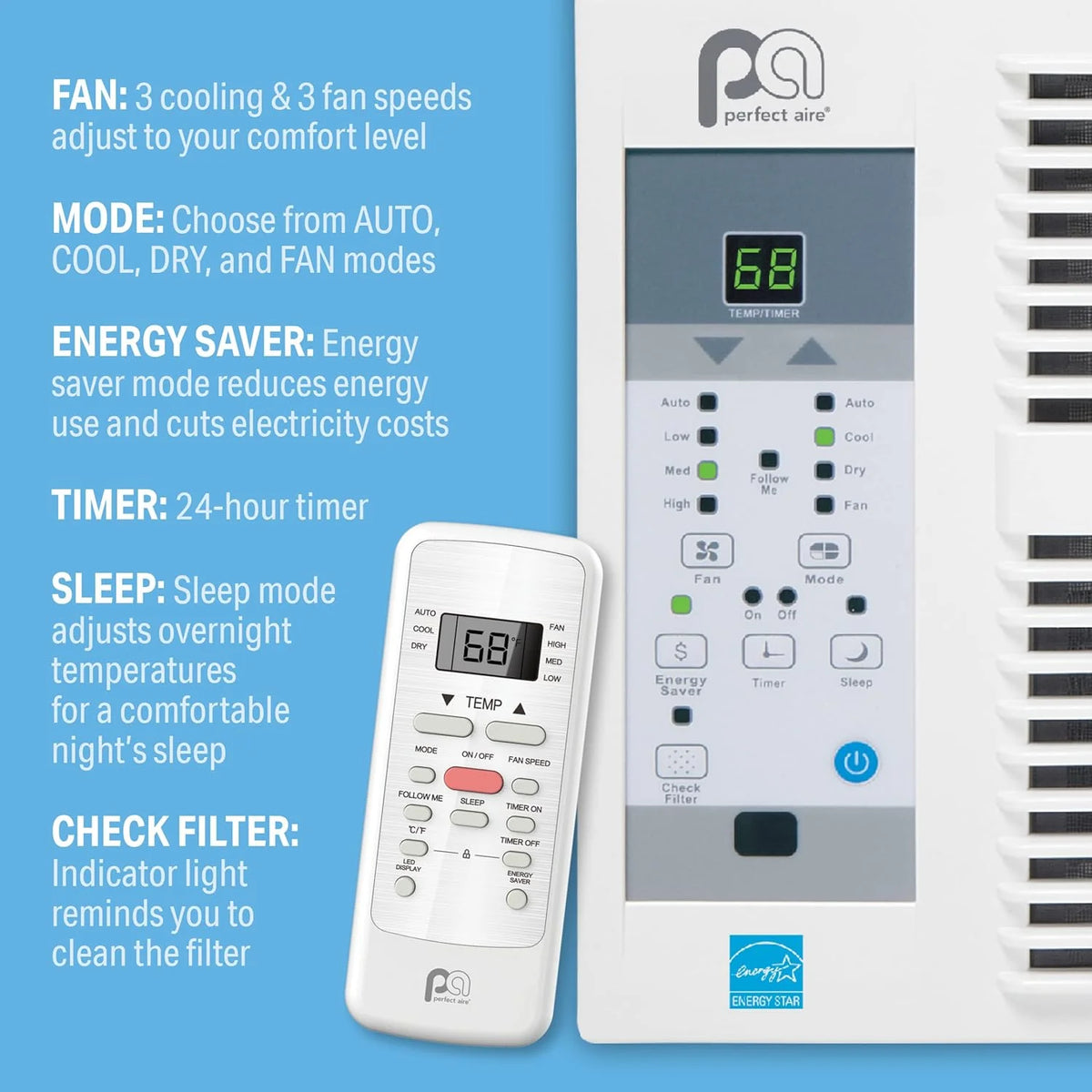 115-Volt Window Air Conditioner with Installation Kit G34495