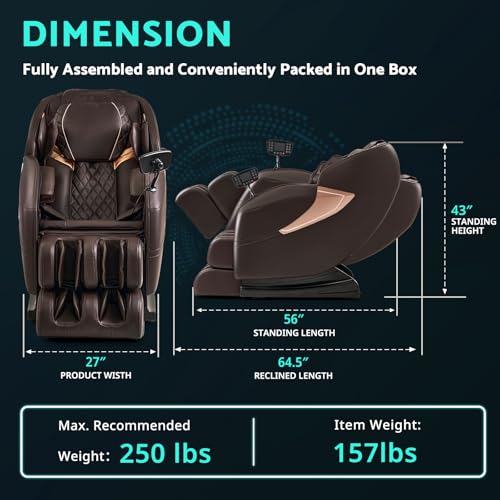 Zero Gravity Full Body Shiatsu Massage Chair T95278