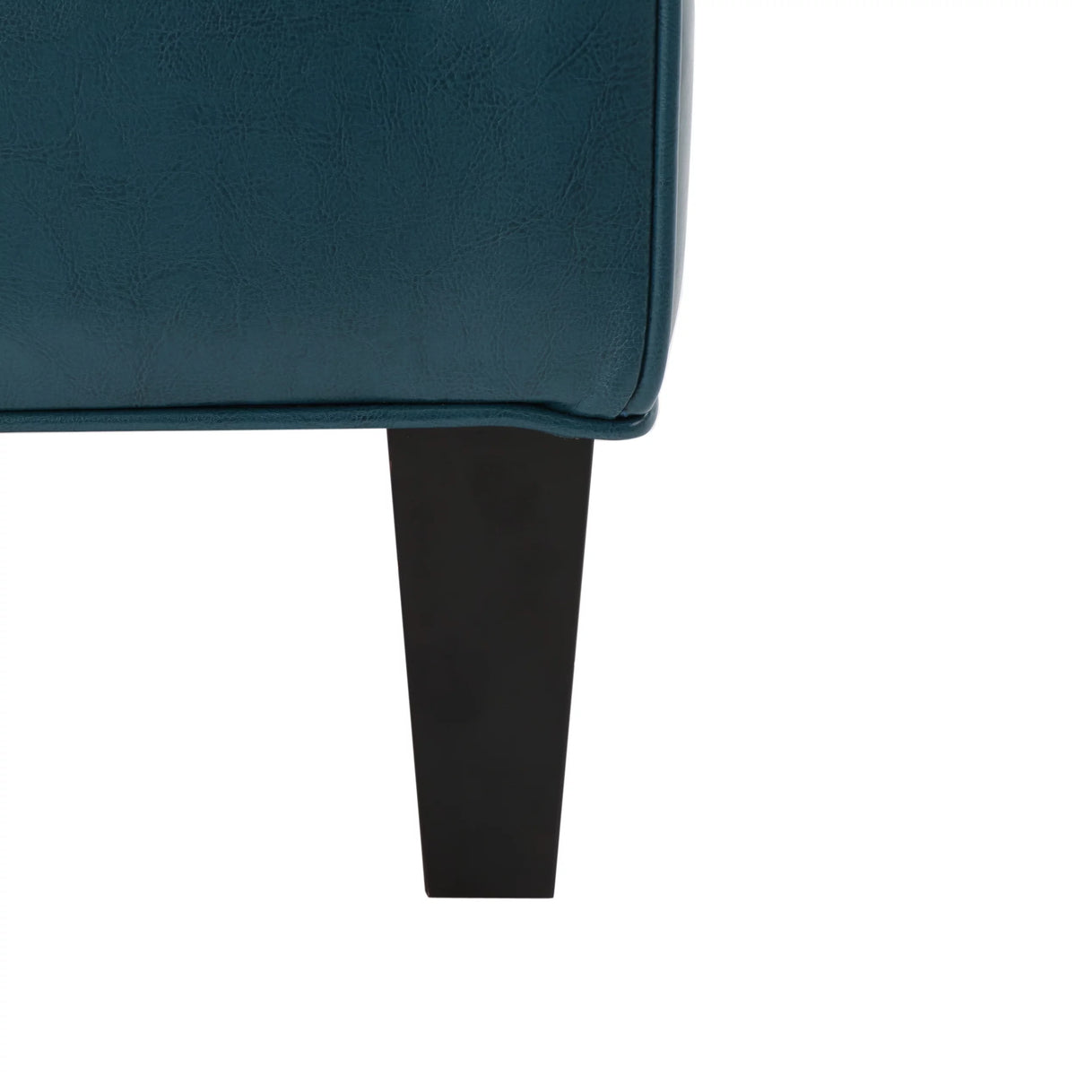 Teal Leather Loveseat G540