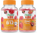 Vitamin B12 Kids Zinc 25mg Gummies Bundle Chewable Gluten Free GMO Free Vitamin Supplement C519739