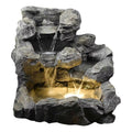 Indoor Outdoor Stone Fountain with Beige Illumination E881362