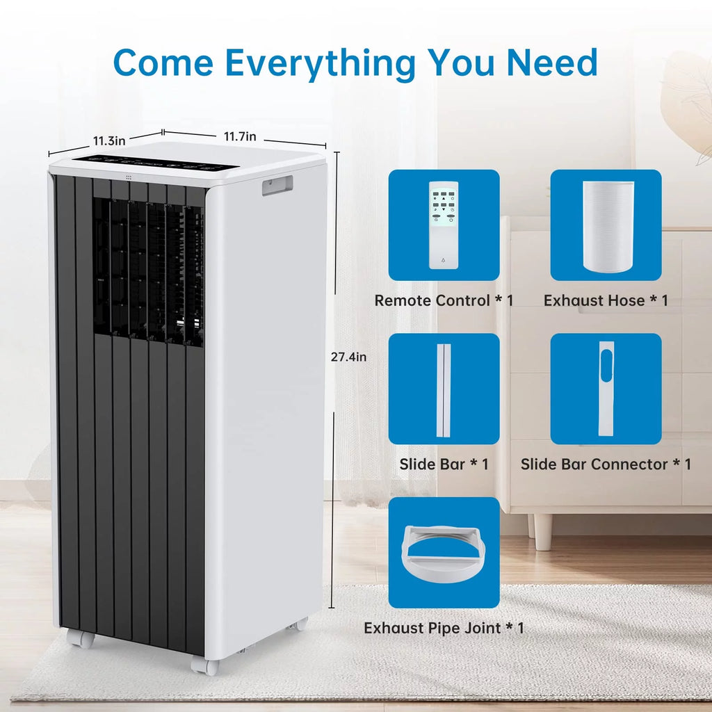8000 BTU Portable Air Conditioner with Remote Control Z291