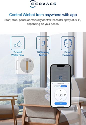 Window Cleaning Robot with 2800Pa Suction Power, Grey H19427