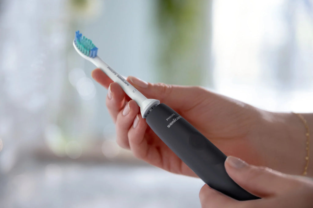 Rechargeable Electric Toothbrush with Pressure Sensor, Black H98507