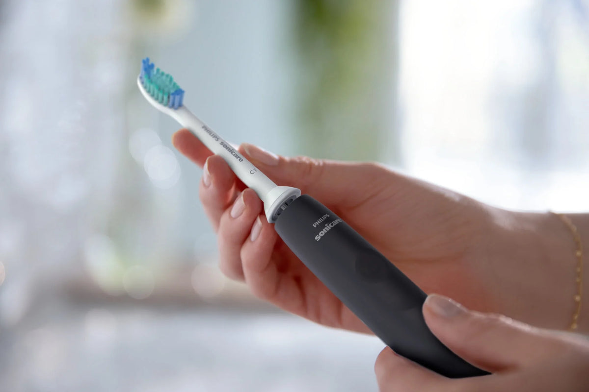 Rechargeable Electric Toothbrush with Pressure Sensor, Black H98507