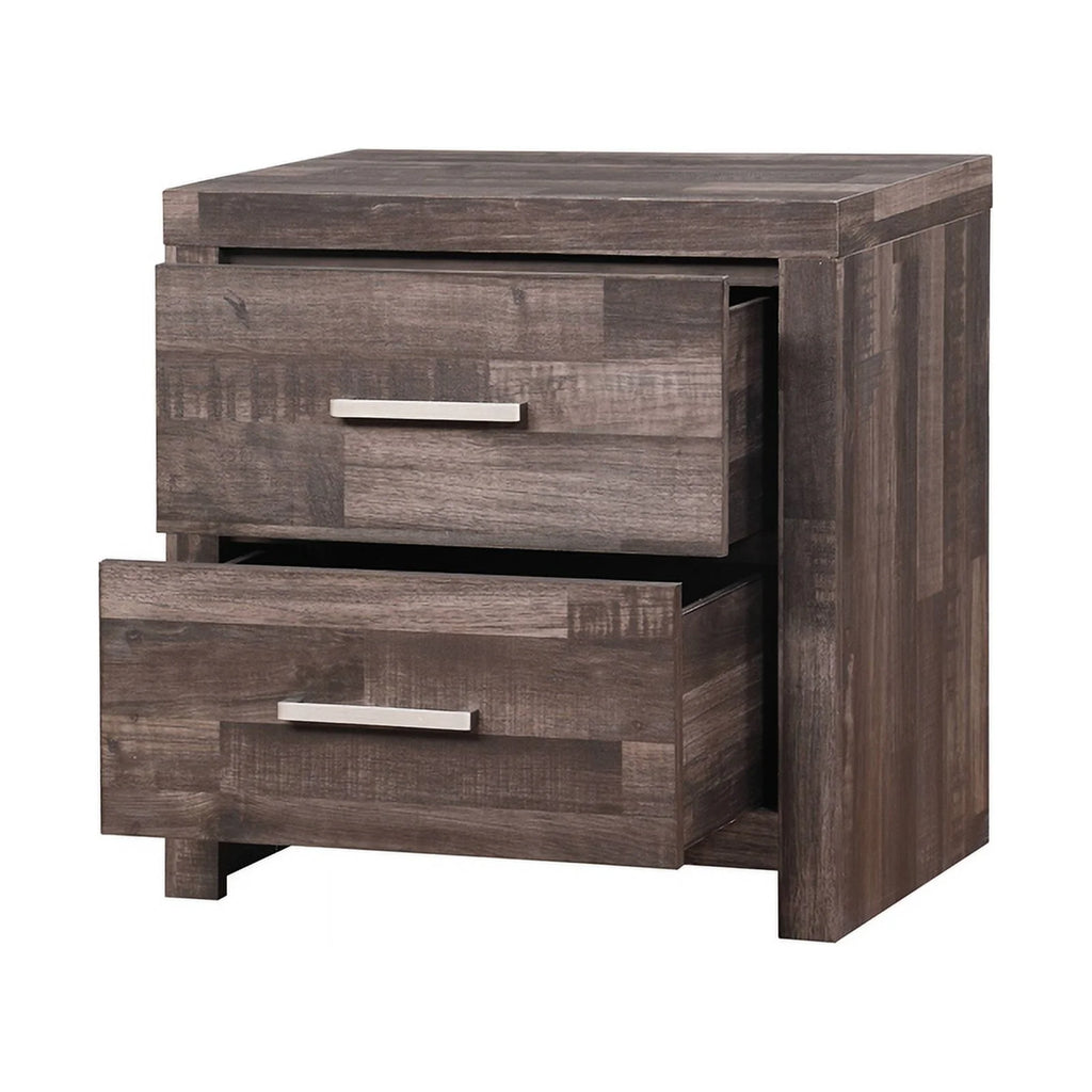 Modern Composite Wood 2-Drawer Nightstand I7373