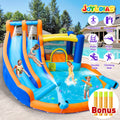 Kids Inflatable Water Slide Bouncer with Pool and Climbing Wall I5980
