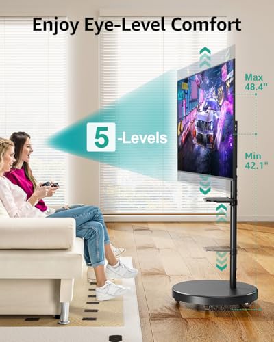 Rolling TV Stand for 26-65 inch Screens up to 77 lbs Y2336