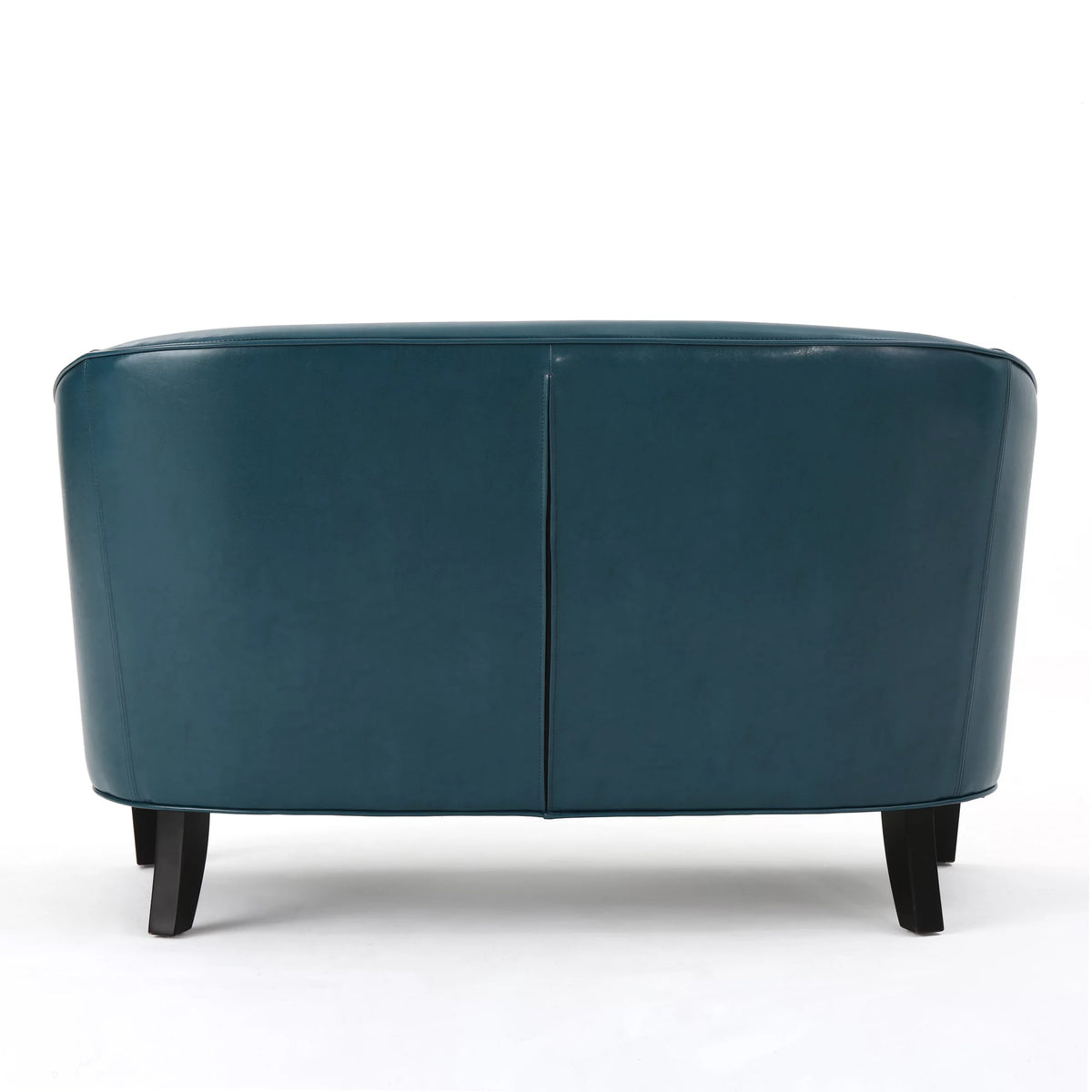 Teal Leather Loveseat G540