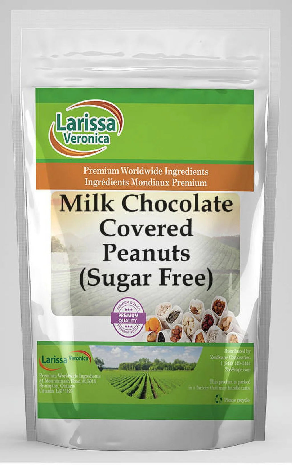 Sugar Free Milk Chocolate Covered Peanuts 4 oz 3-Pack V26519