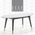 Mid-Century Modern Oval Coffee Table Walnut X620