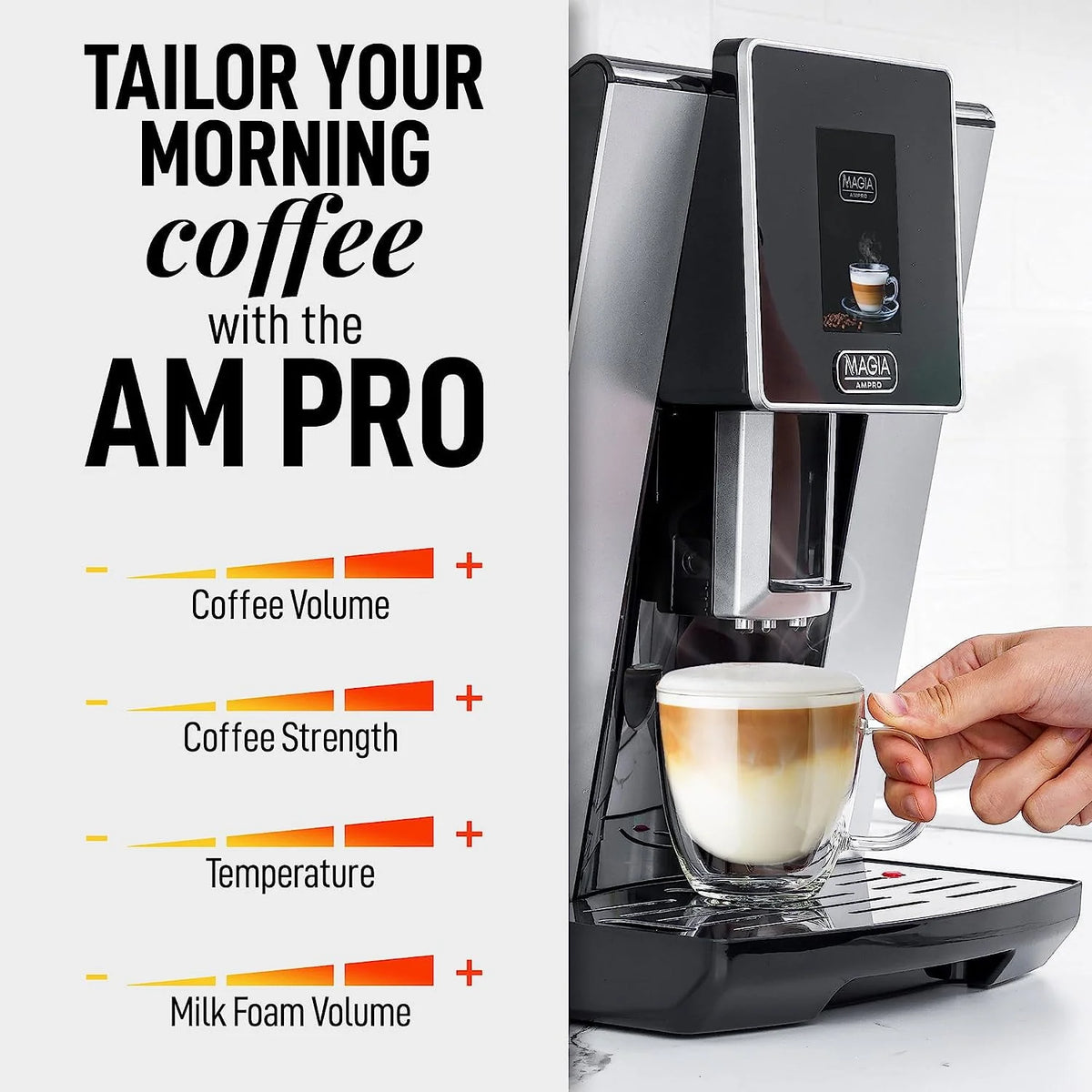 Automatic Espresso Machine with Grinder and Milk Frother Q23397