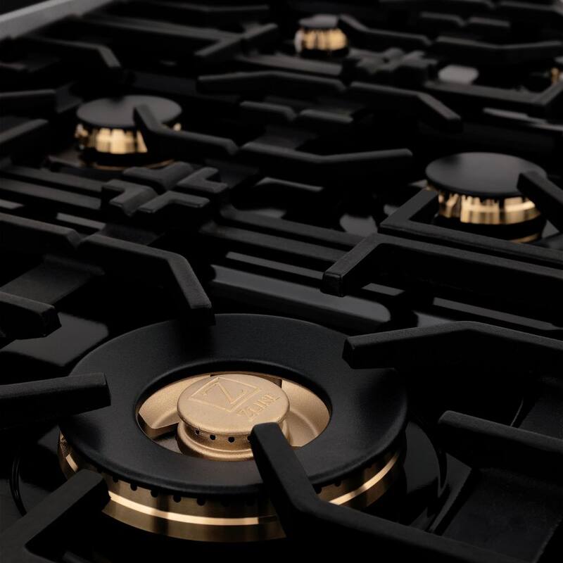 36 in. 6 Burner Dual Fuel Range in Stainless Steel, White Matte and Matte Black M165239