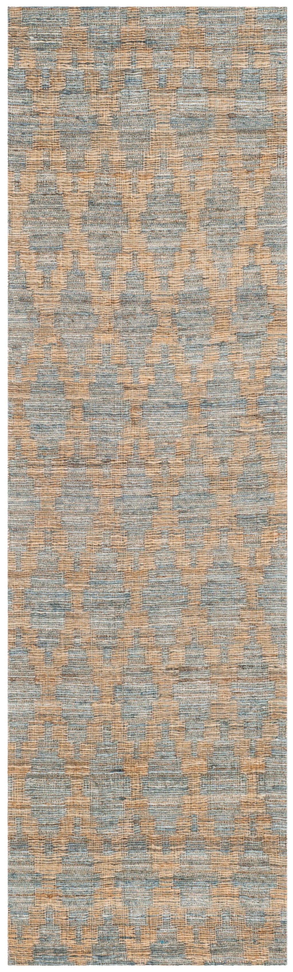 Light Blue/Gold Geometric Area Rug R854483