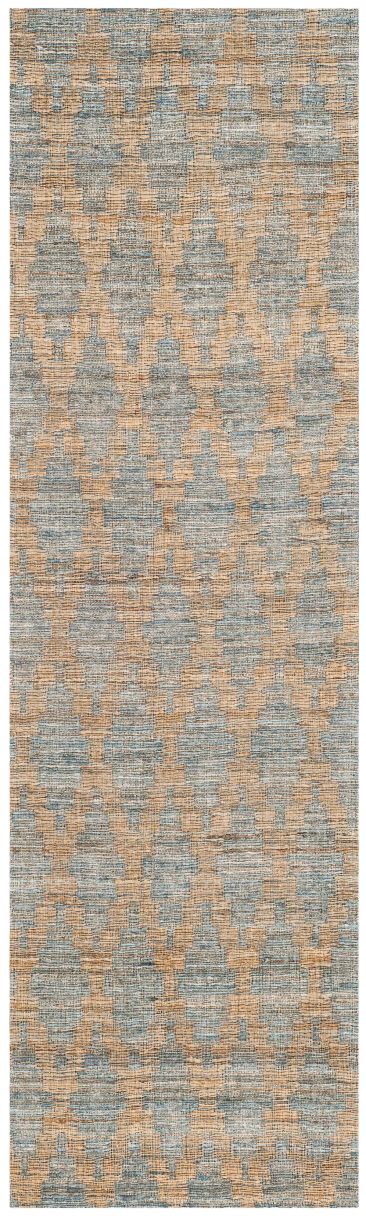 Light Blue/Gold Geometric Area Rug R854483