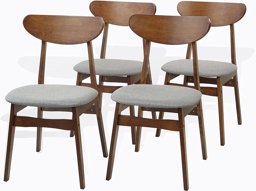 Set of 3 Square Dining Table and 2 Side Chairs Solid Wood Medium Brown S18829