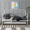 Metal Frame Daybed with Trundle J474